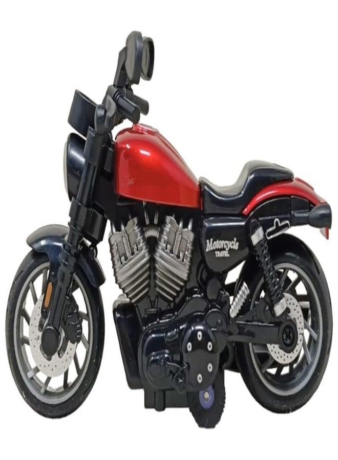 IndusBay® 5 Metal Diecast Alloy Mini Sports Motorcycle Toy for Home Decot Collectable Pull Back Collectable Super Bike Toy, Red - Image 2